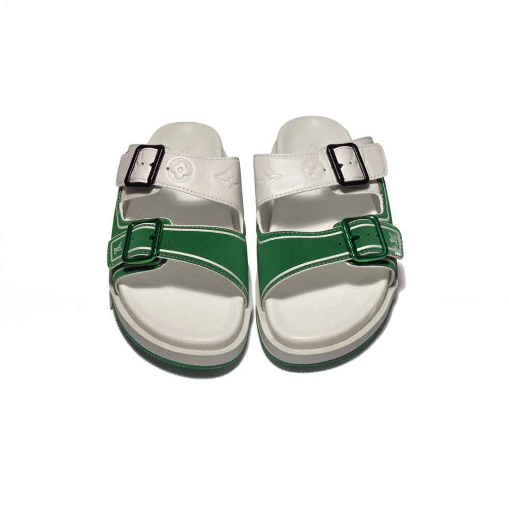 Louis Vuitton White Premium Quality Men's Flip-flops-thumb-4