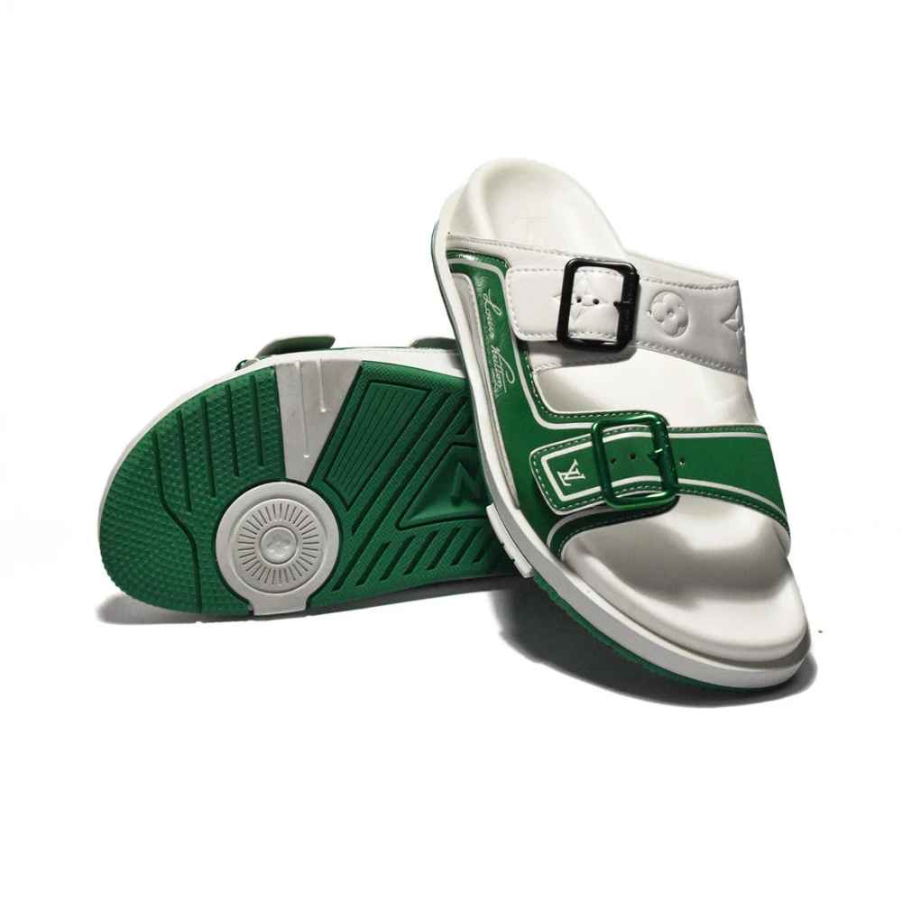 Louis Vuitton White Premium Quality Men's Flip-flops-thumb-6