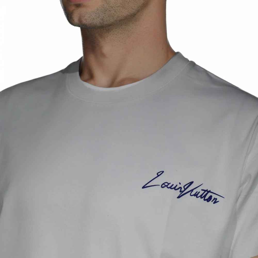 Louis Vuitton White Pumpkins Print Premium T-shirt-thumb-2
