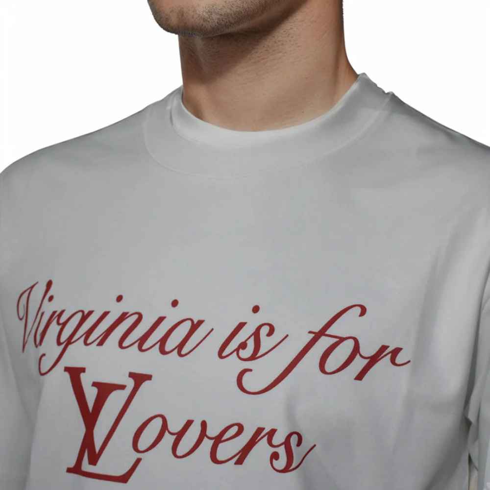 Louis Vuitton Virginia is for Lovers Print White T-shirt-thumb-2