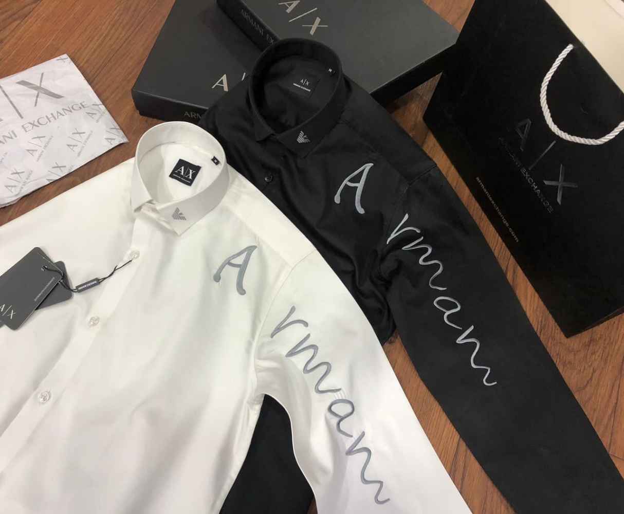 Armani Exchange White Premium Quality Shirt-1
