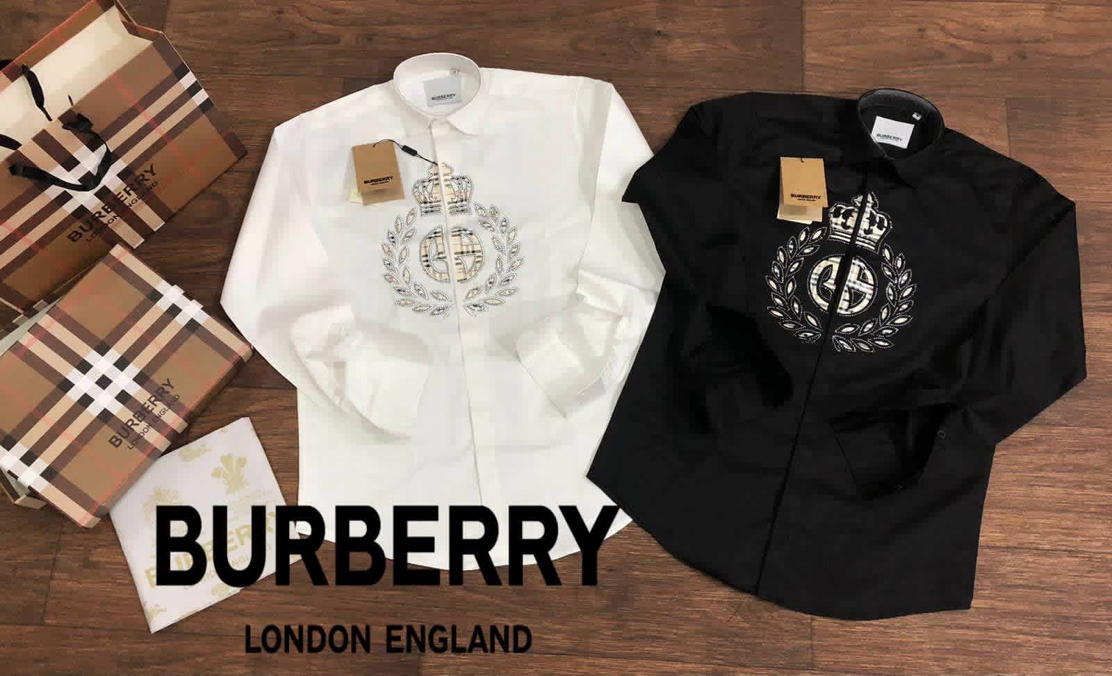 Burberry White Premium Quality Shirt-thumb-1
