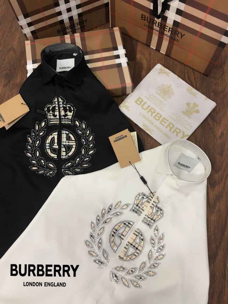Burberry White Premium Quality Shirt-thumb-2