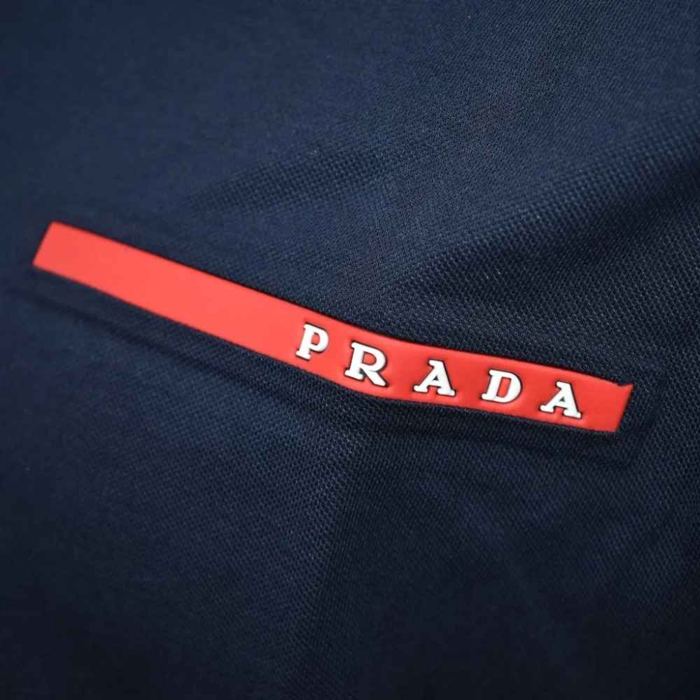 Prada Blue Premium Quality Tees-thumb-1