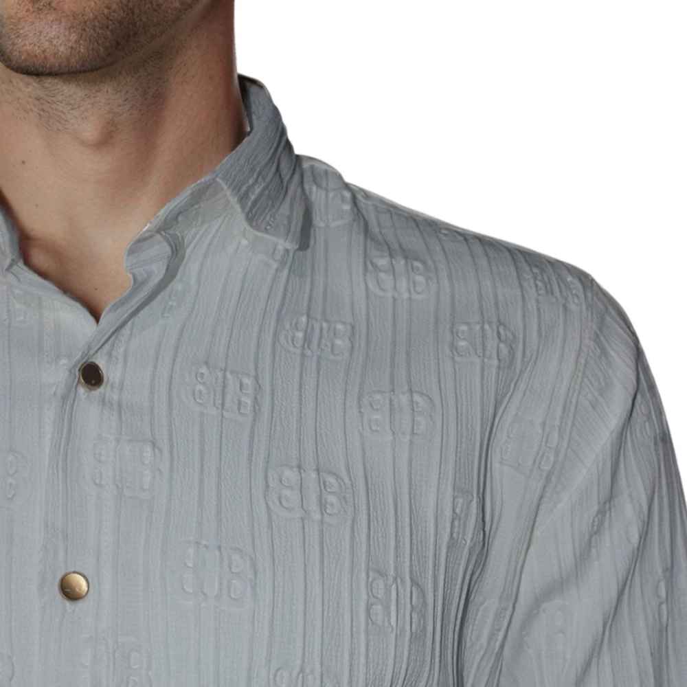 Balenciaga White Premium Quality Designer Shirt-4