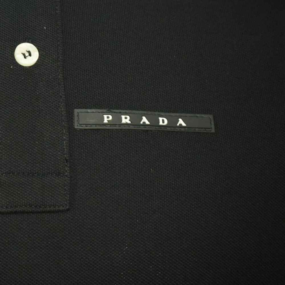 Prada Embossed Logo Black Premium T-shirt-thumb-1