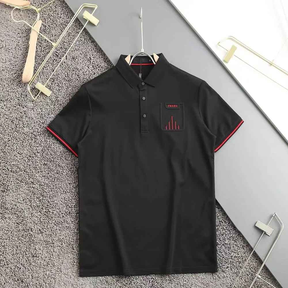 Prada Black Premium Quality Polo T-shirt-thumb-0