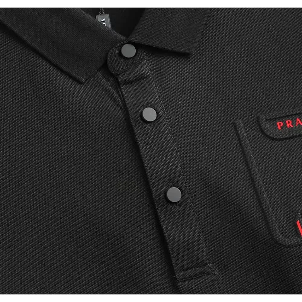 Prada Black Premium Quality Polo T-shirt-thumb-2