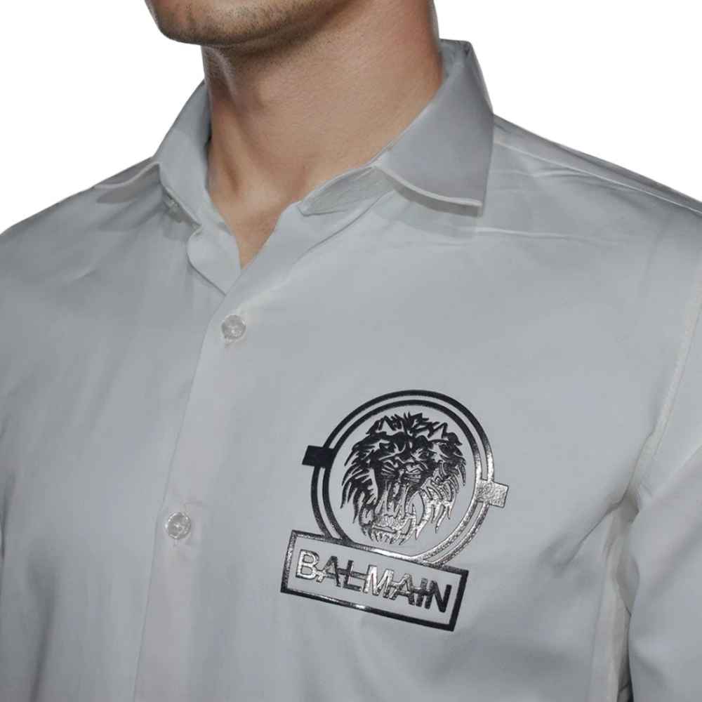 Balmain Paris White Premium Quality Shirt-2