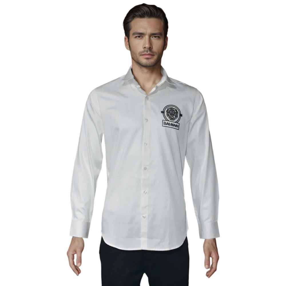 Balmain Paris White Premium Quality Shirt-5
