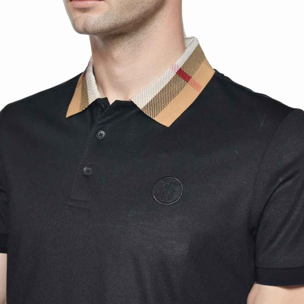 Burberry TB Embossed Logo Black Premium T-shirt-2