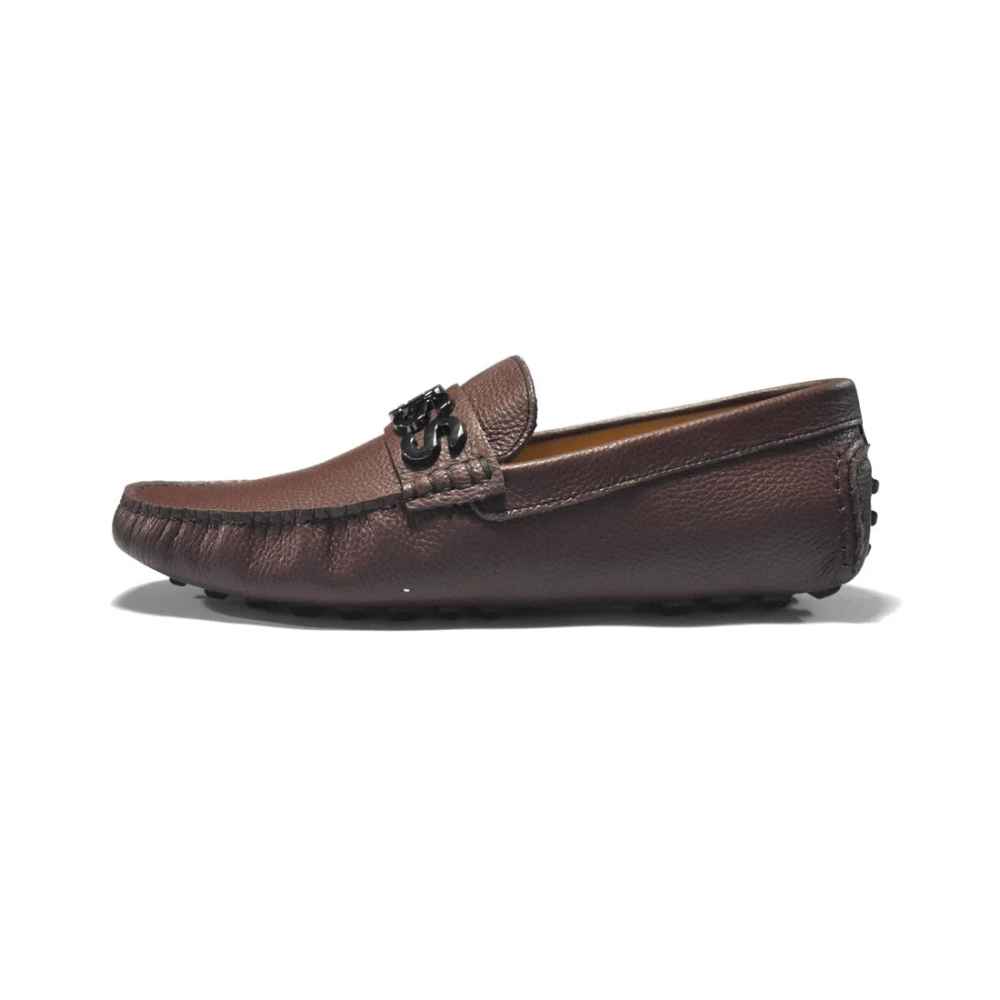 Boss Brown Premium Quality Loafers-thumb-1