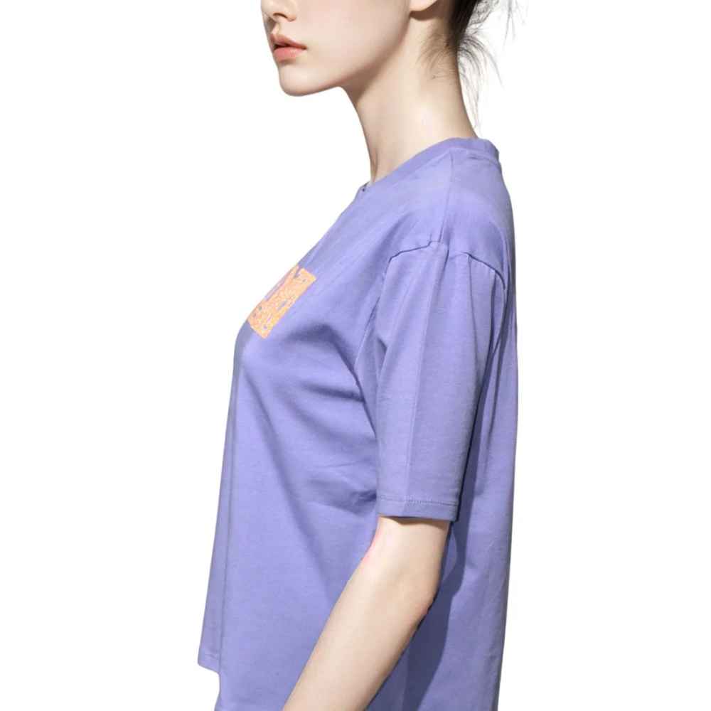 Balmain Purple Premium Quality Women T-shirt-thumb-2