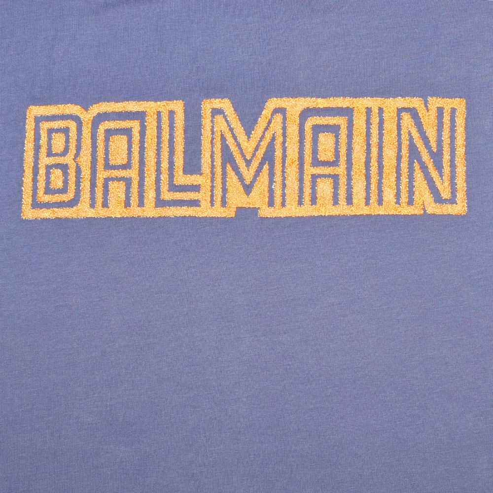 Balmain Purple Premium Quality Women T-shirt-thumb-3