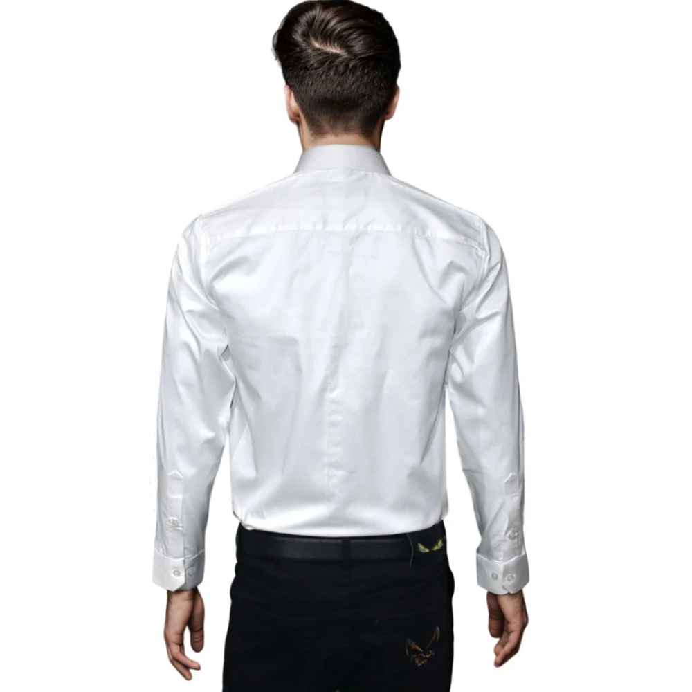 Balmain White Premium Quality Long Sleeve Shirt-1