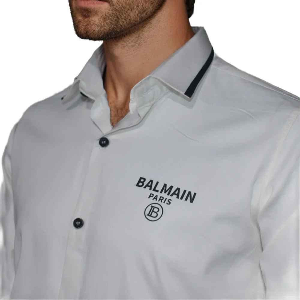 Balmain White Premium Quality Shirt-2