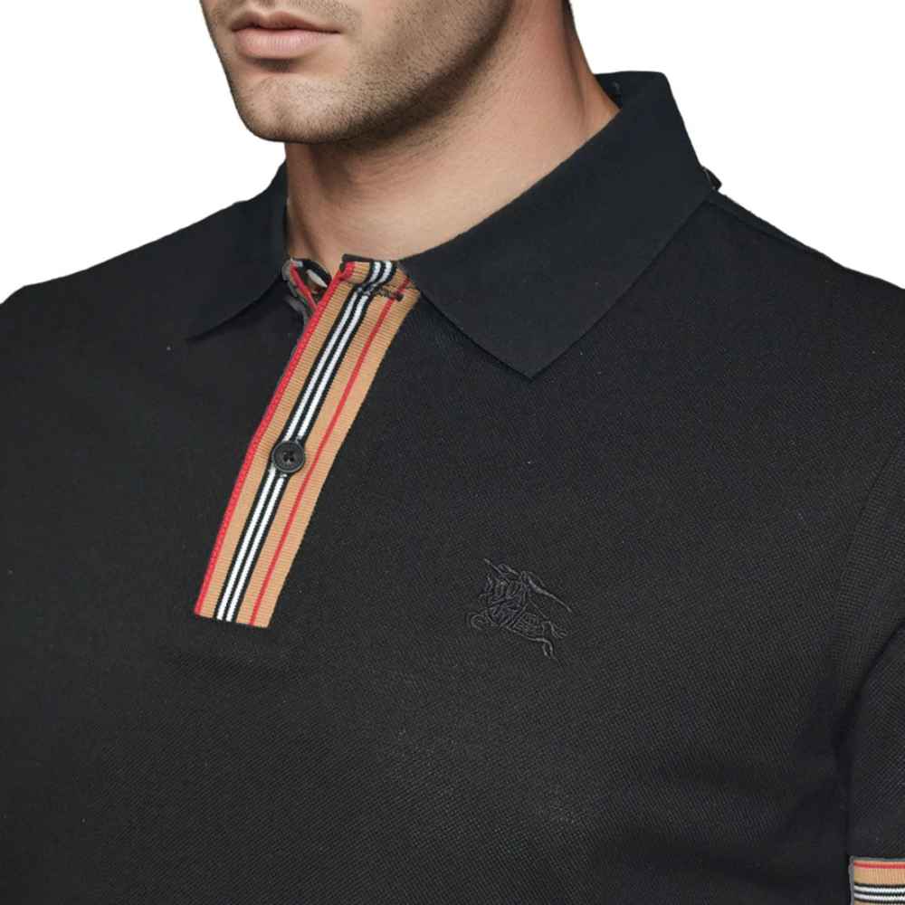 Burberry Embroidery Logo Black Premium T-shirt-2