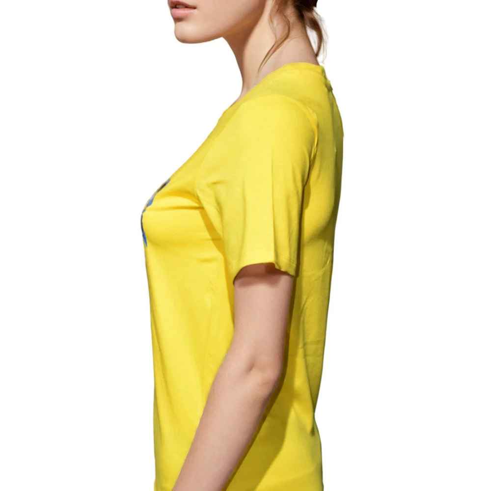 Balmain Yellow Premium Quality Women T-shirt-2