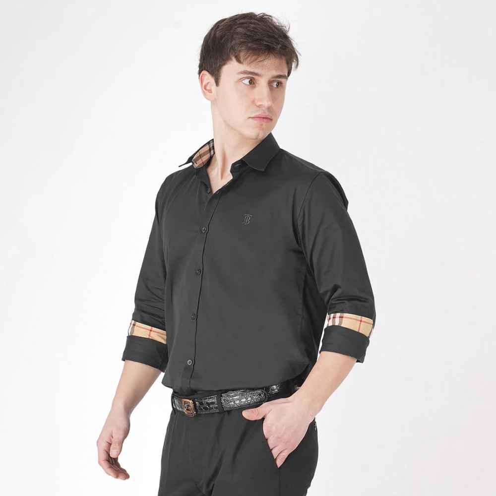 Burberry Black Premium Quality Shirt-thumb-5