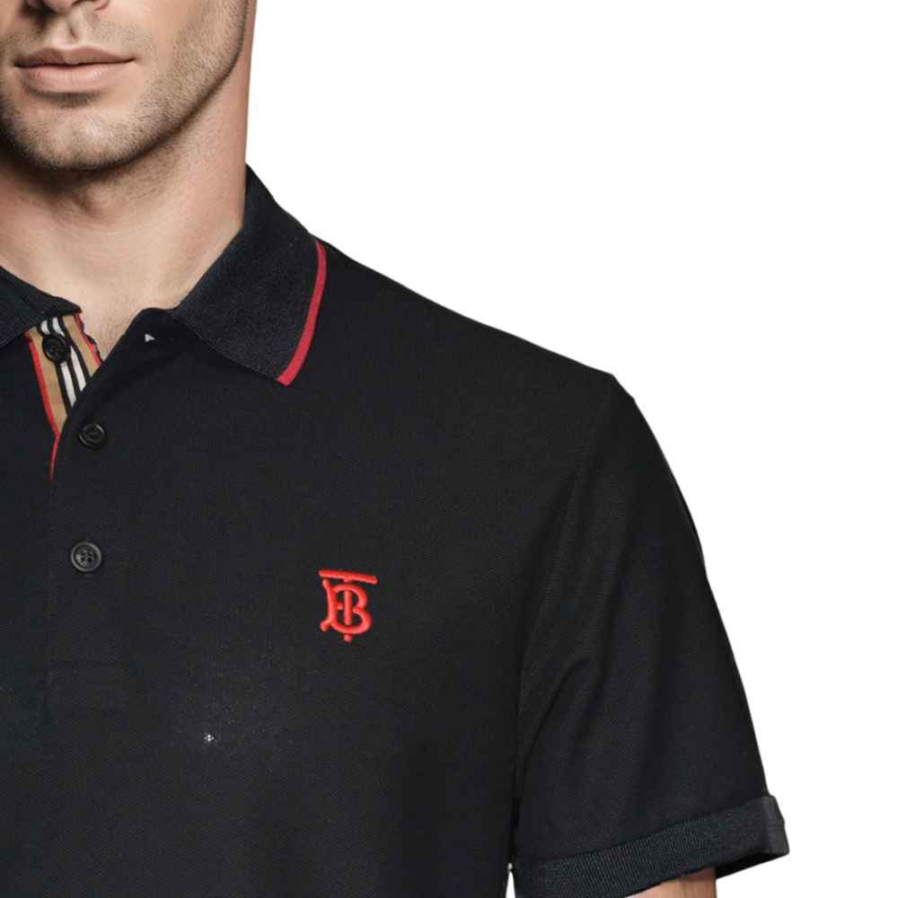 Burberry Icon Stripe Black Premium T-shirt-4