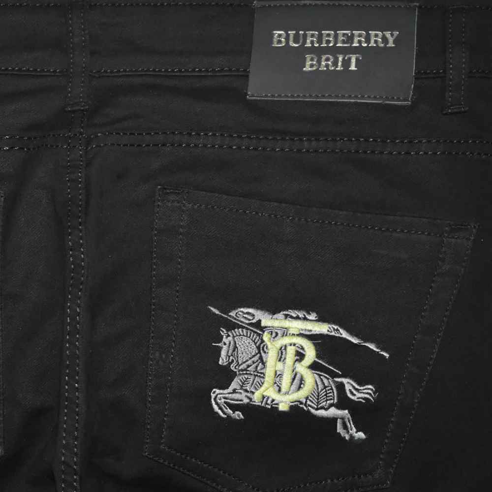 Burberry Black Premium Quality Jeans-thumb-3