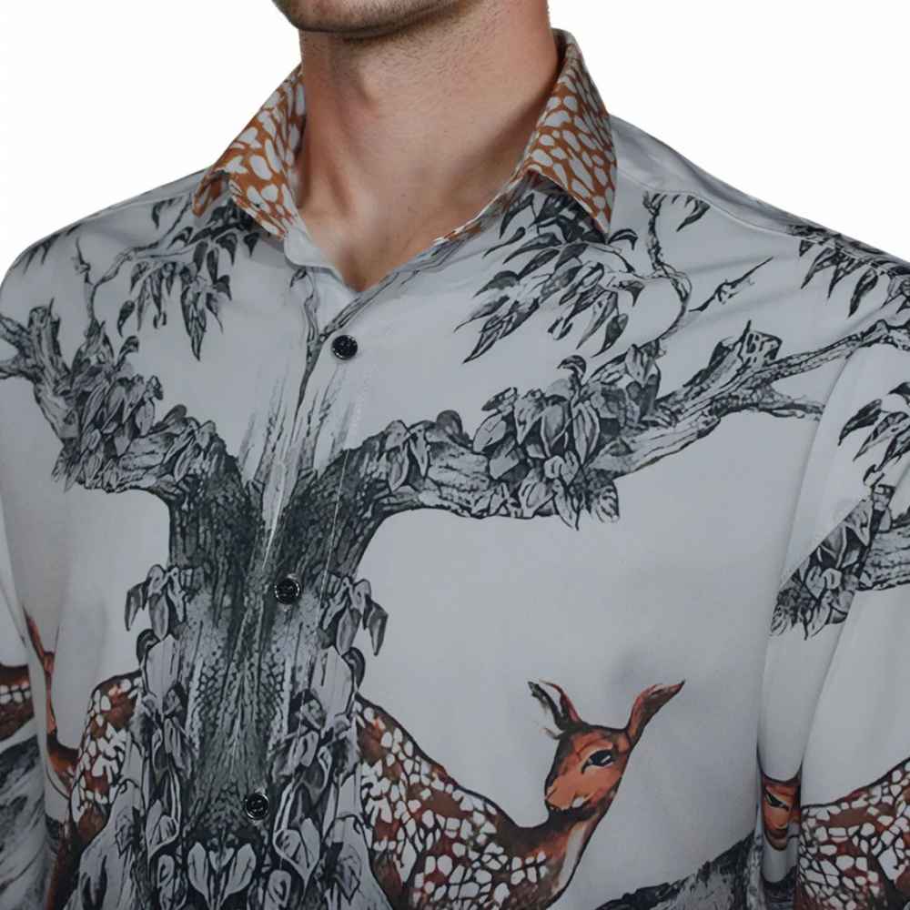 Burberry Carlota Deer Printed Premium Quality Shirt-2