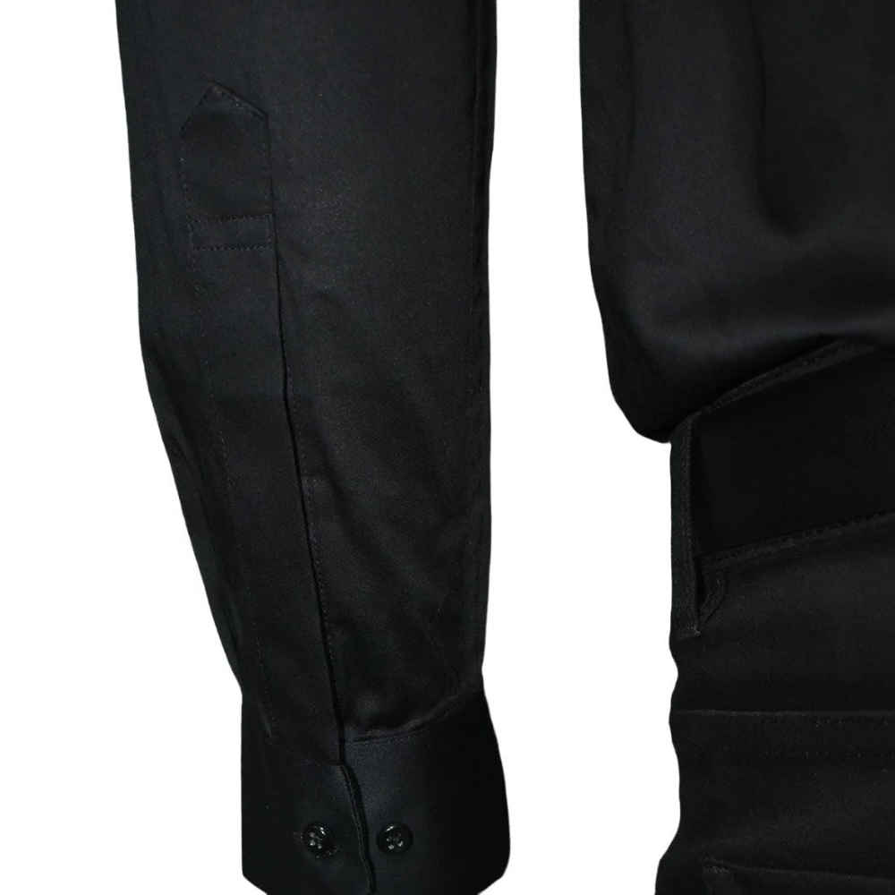 Balmain Black Premium Quality Slim Fit Formal Men's Shirt-thumb-5