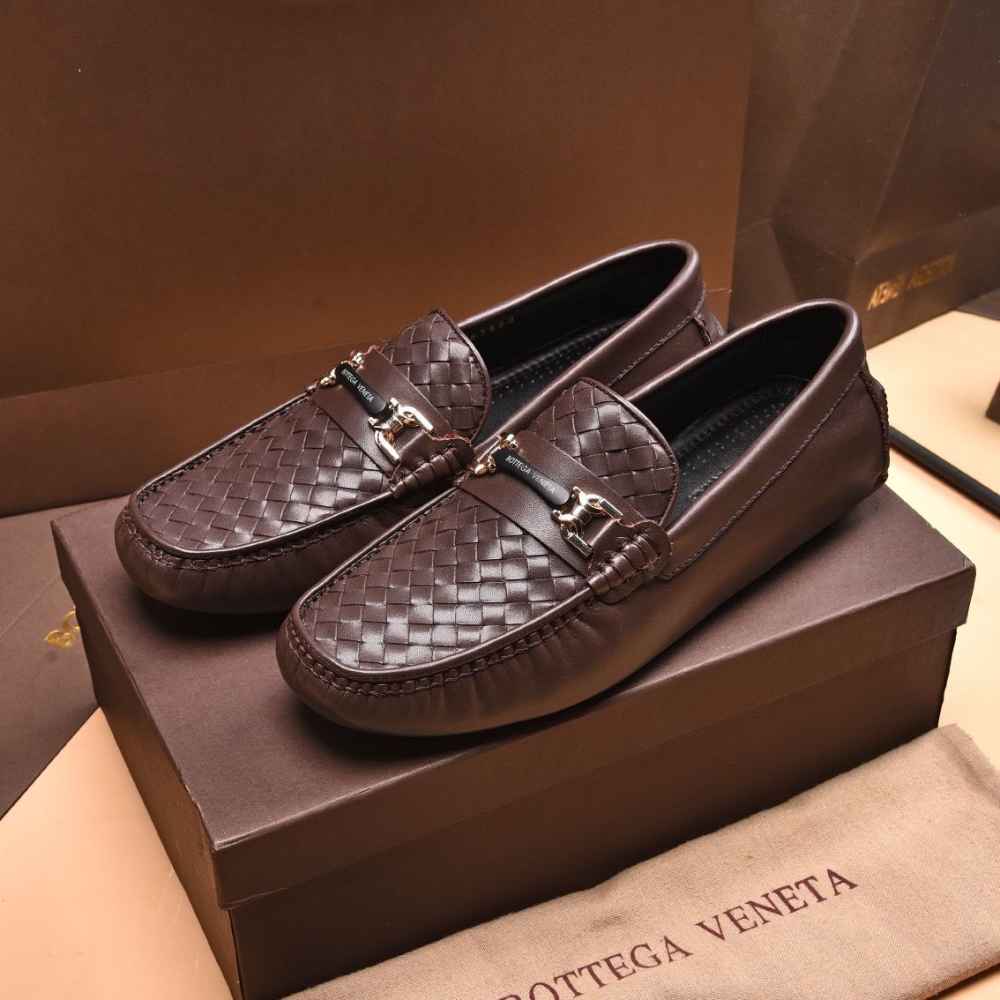 Bottega Veneta Brown Premium Quality Loafers-thumb-0