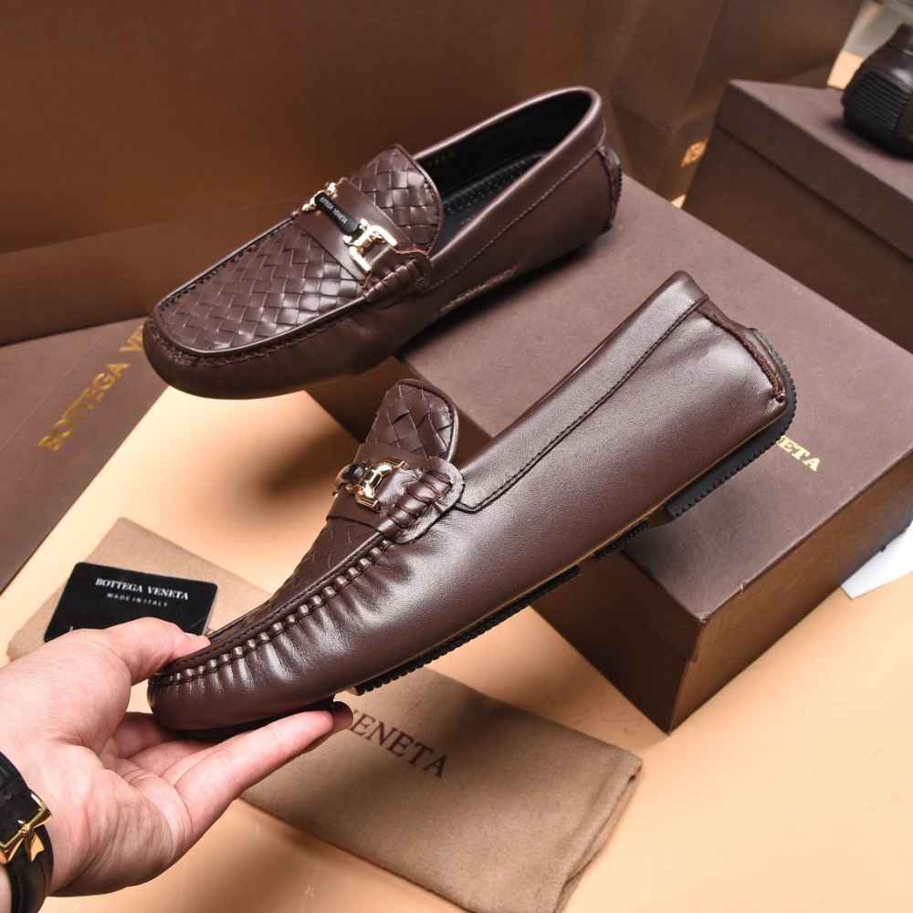 Bottega Veneta Brown Premium Quality Loafers-thumb-2