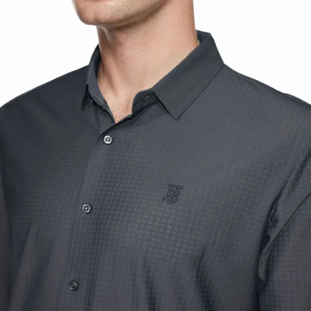 Burberry Dark Grey Premium Quality Shirt-2