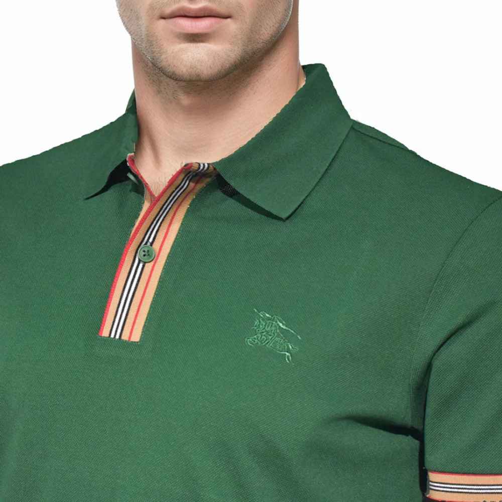 Burberry Embroidery Logo Green Premium T-shirt-2
