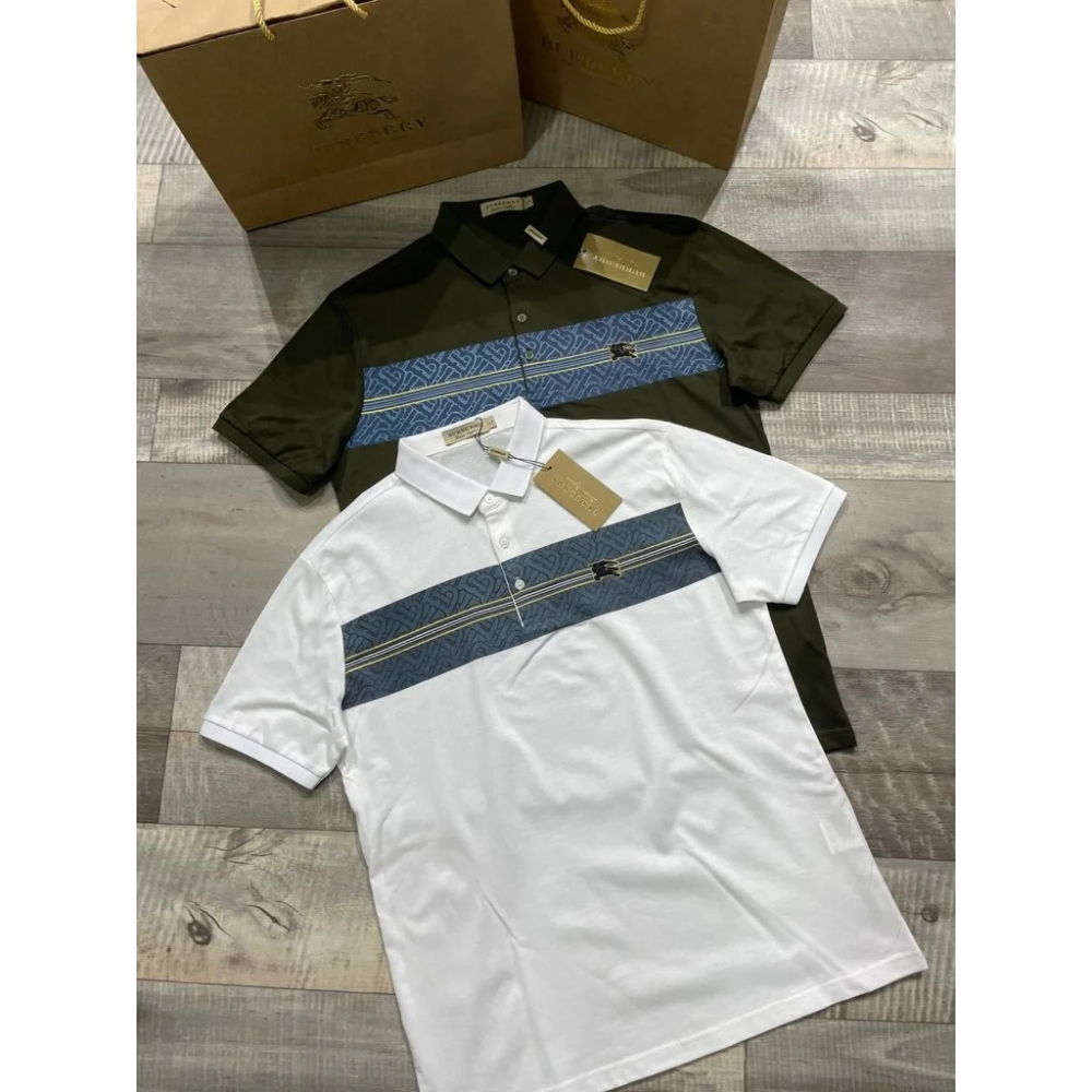 Burberry Black Premium Quality Polo Tees-2