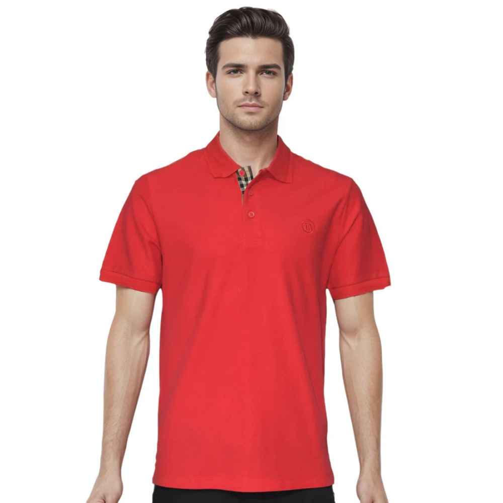 Burberry Red Premium Quality T-shirt-thumb-0
