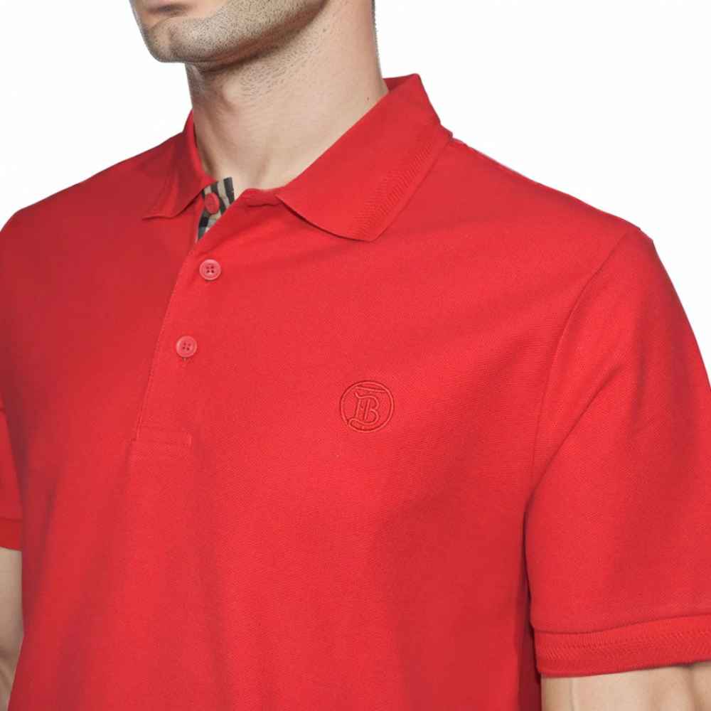 Burberry Red Premium Quality T-shirt-thumb-2