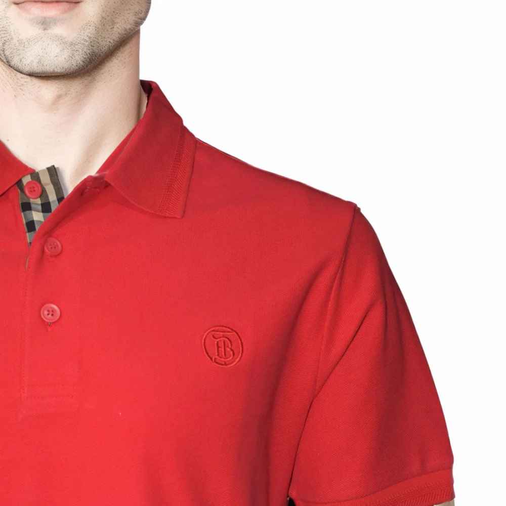 Burberry Red Premium Quality T-shirt-thumb-4