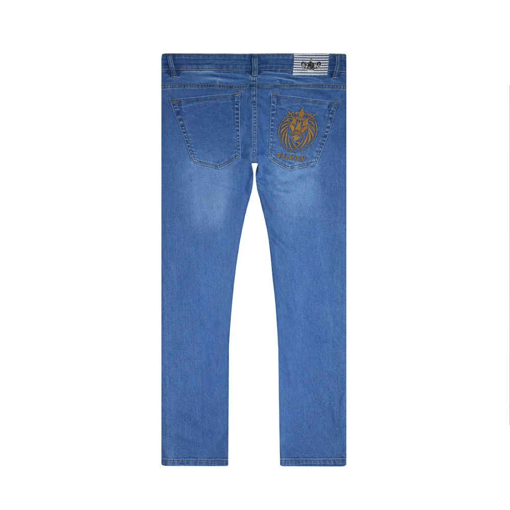 Balmain Light Blue Premium Quality Jeans-5
