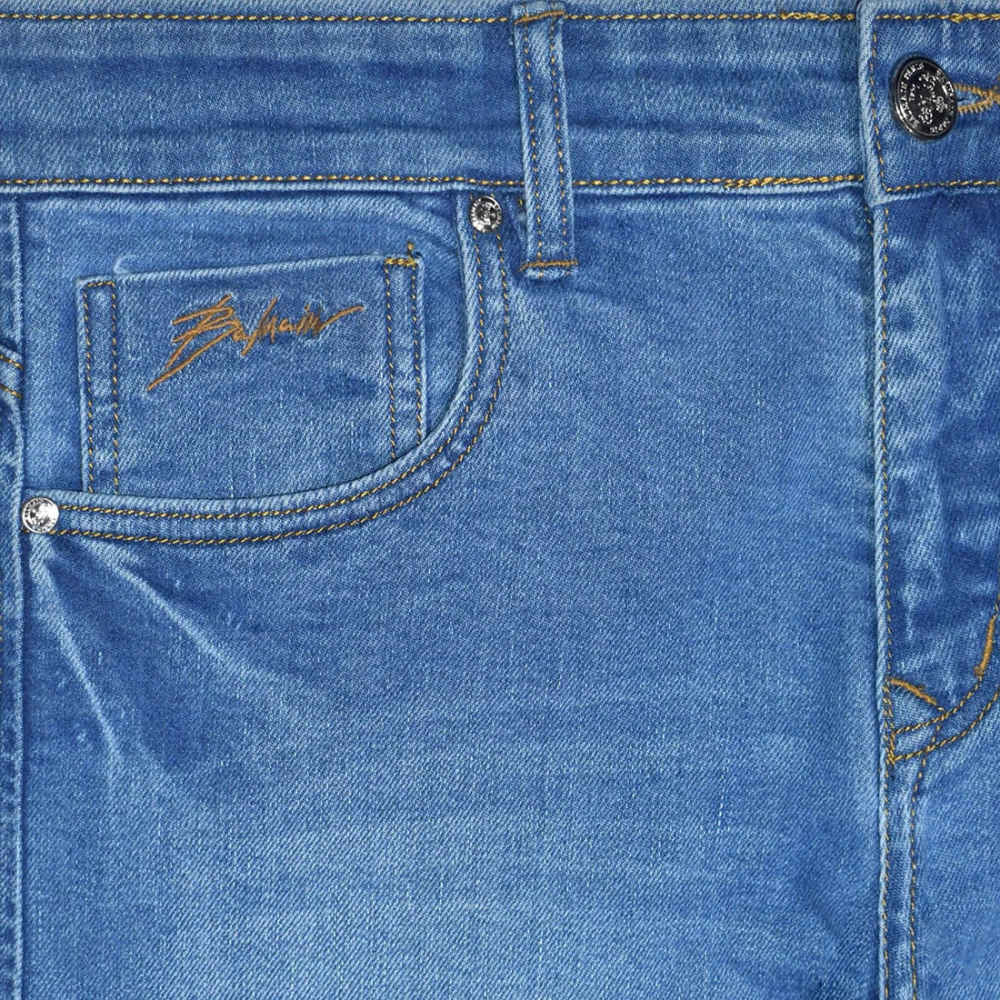 Balmain Light Blue Premium Quality Jeans-2