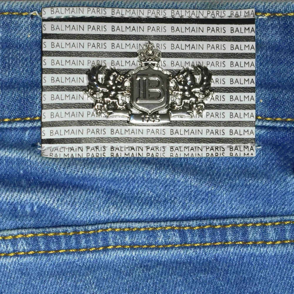 Balmain Light Blue Premium Quality Jeans-4