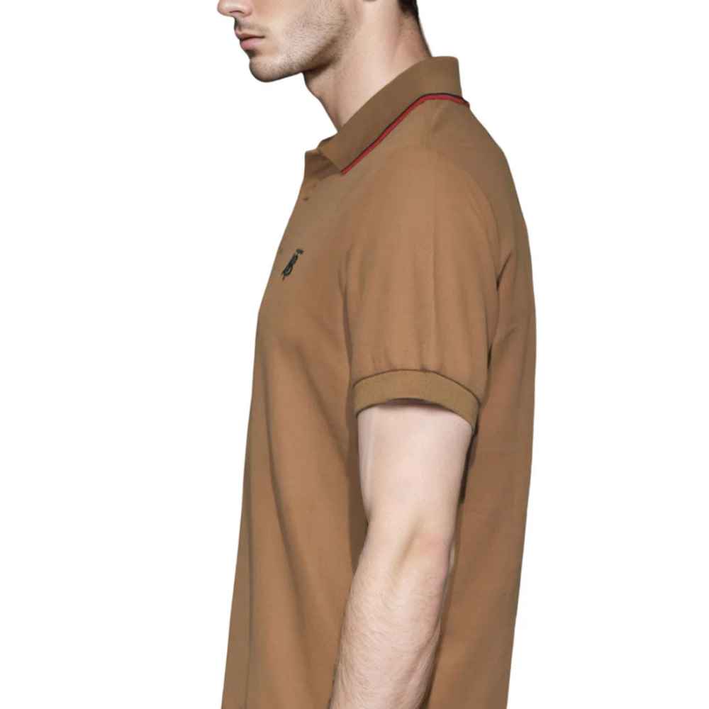 Burberry Icon Stripe Brown Premium T-shirt-thumb-3