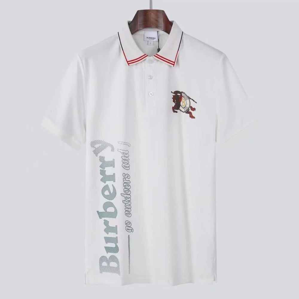 Burberry White Premium Quality Tees-6