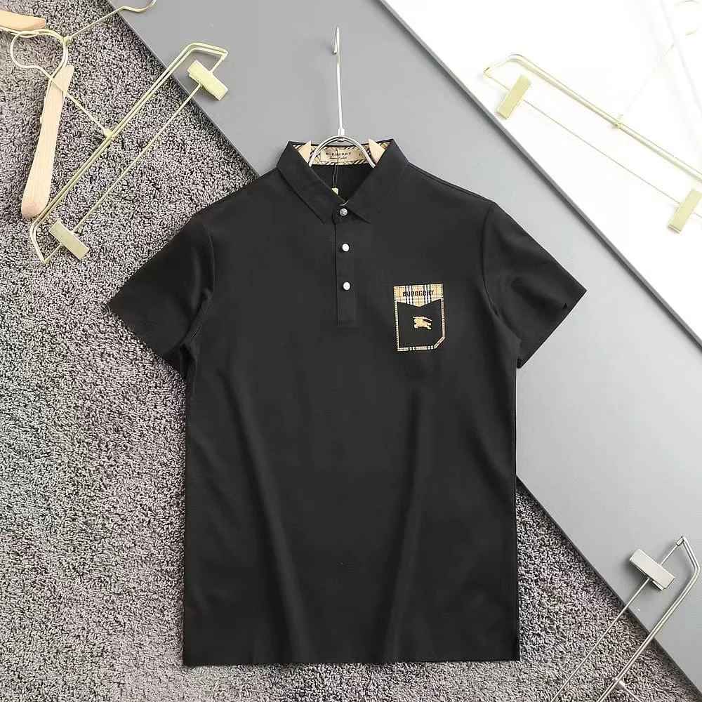 Burberry Black Premium Quality Polo Tees-6