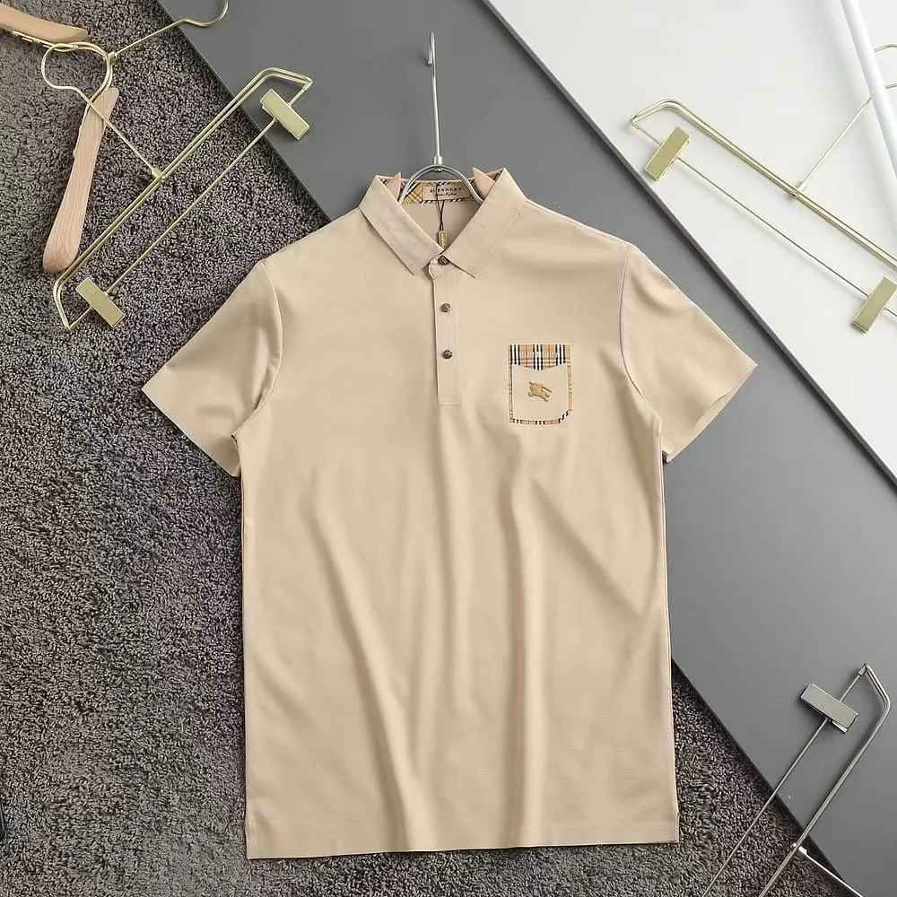 Burberry Brown Premium Quality Polo Tees-thumb-0