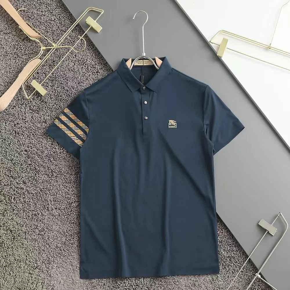 Burberry Blue Premium Quality Polo Tees-6