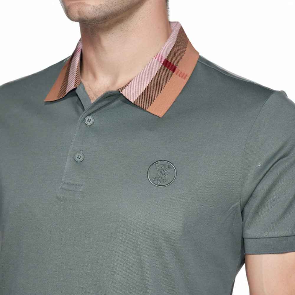 Burberry TB Embossed Logo Green Premium T-shirt-2