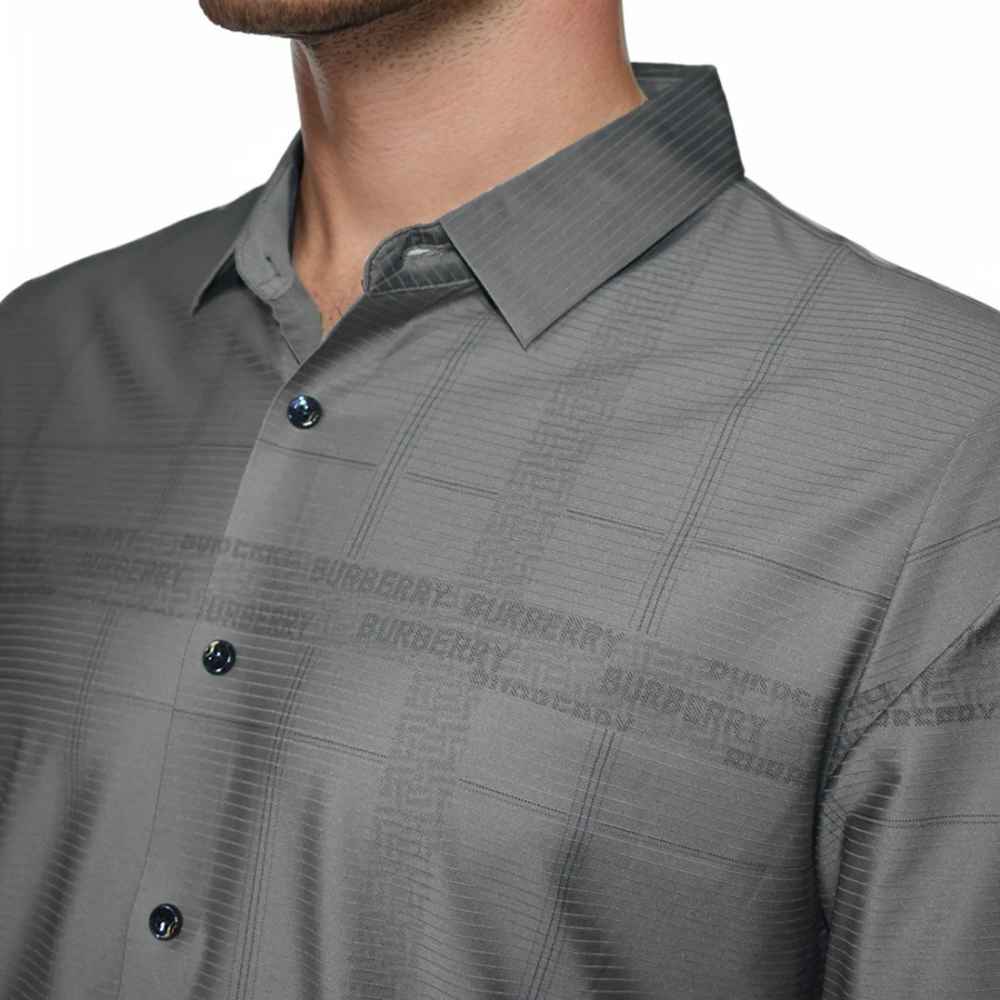 Burberry Grey Premium Quality Shirt-2