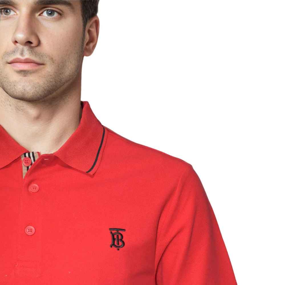 Burberry Icon Stripe Red Premium T-shirt-4