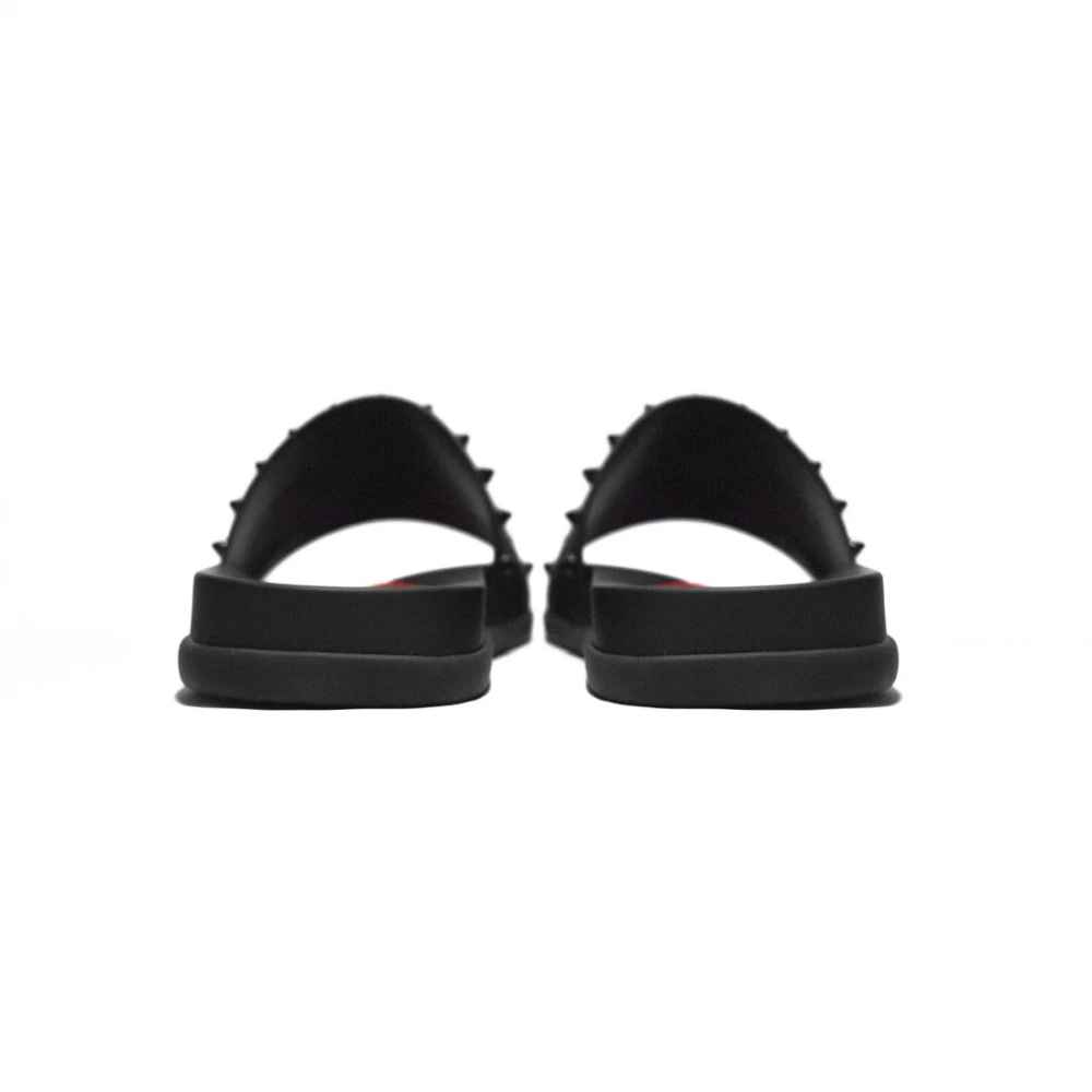 Christian Louboutin Black Premium Quality Men's Flip-Flops-5
