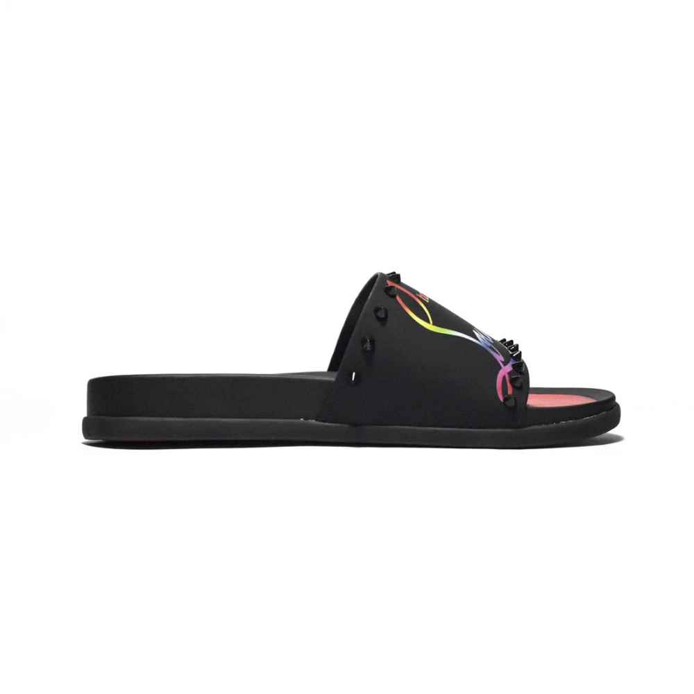 Christian Louboutin Black Premium Quality Men's Flip-Flops-1