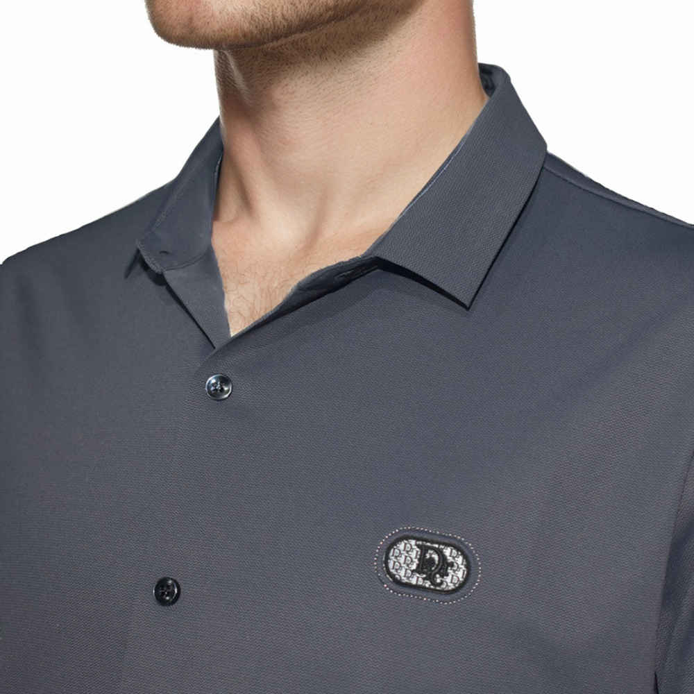 Christian Dior Steel Blue Premium Quality Shirt-3