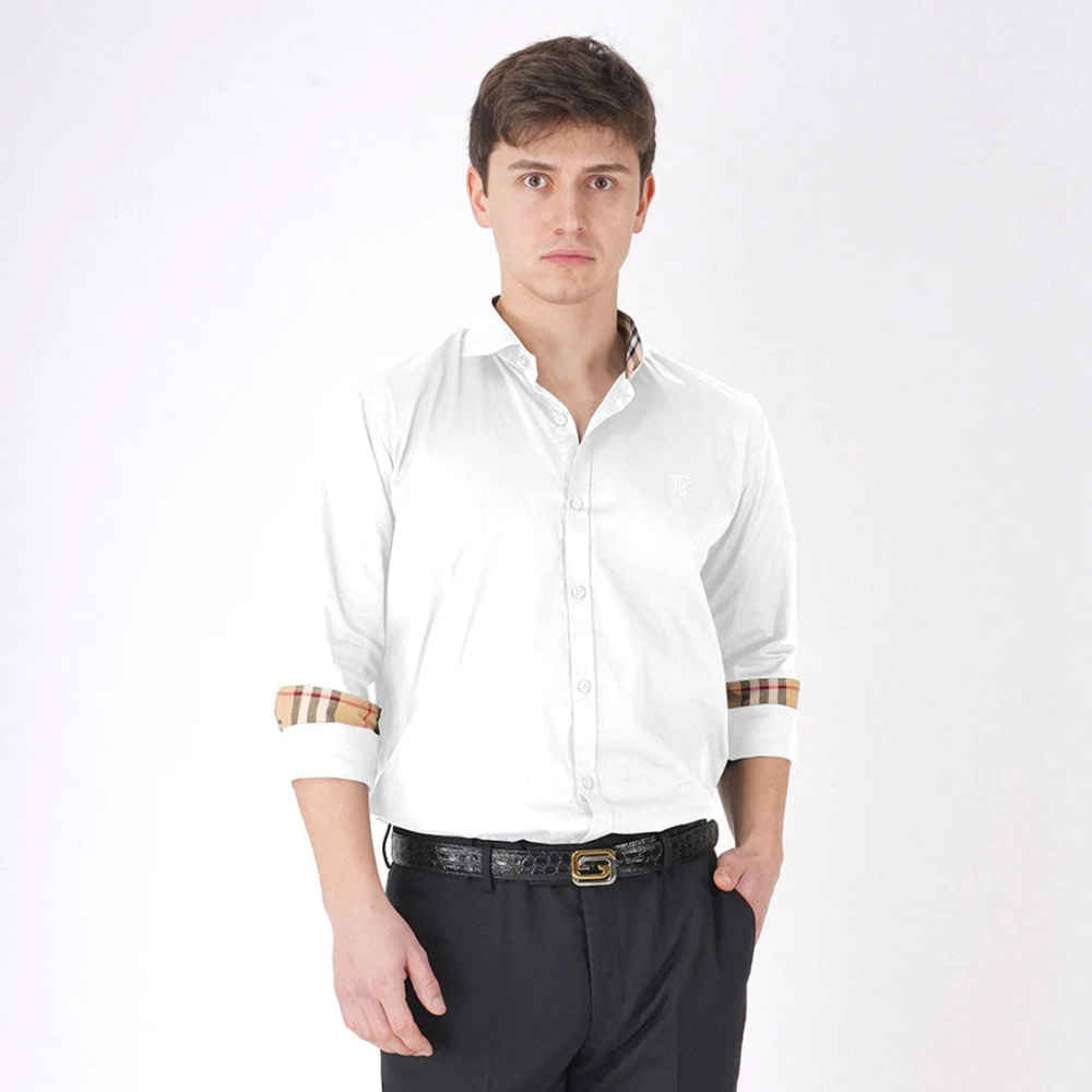 Burberry White Premium Quality Shirt-thumb-0